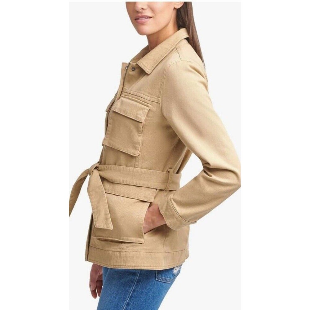 NWOT Levi's Safari Denim Belted Tan Jacket  S - Picture 4 of 9